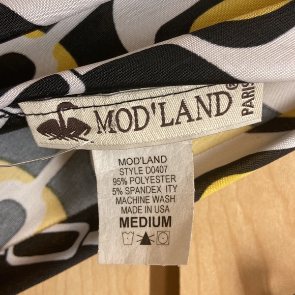 Mod Land fashionable summer woo dress Made in USA. Size Medium - Picture 7 of 8